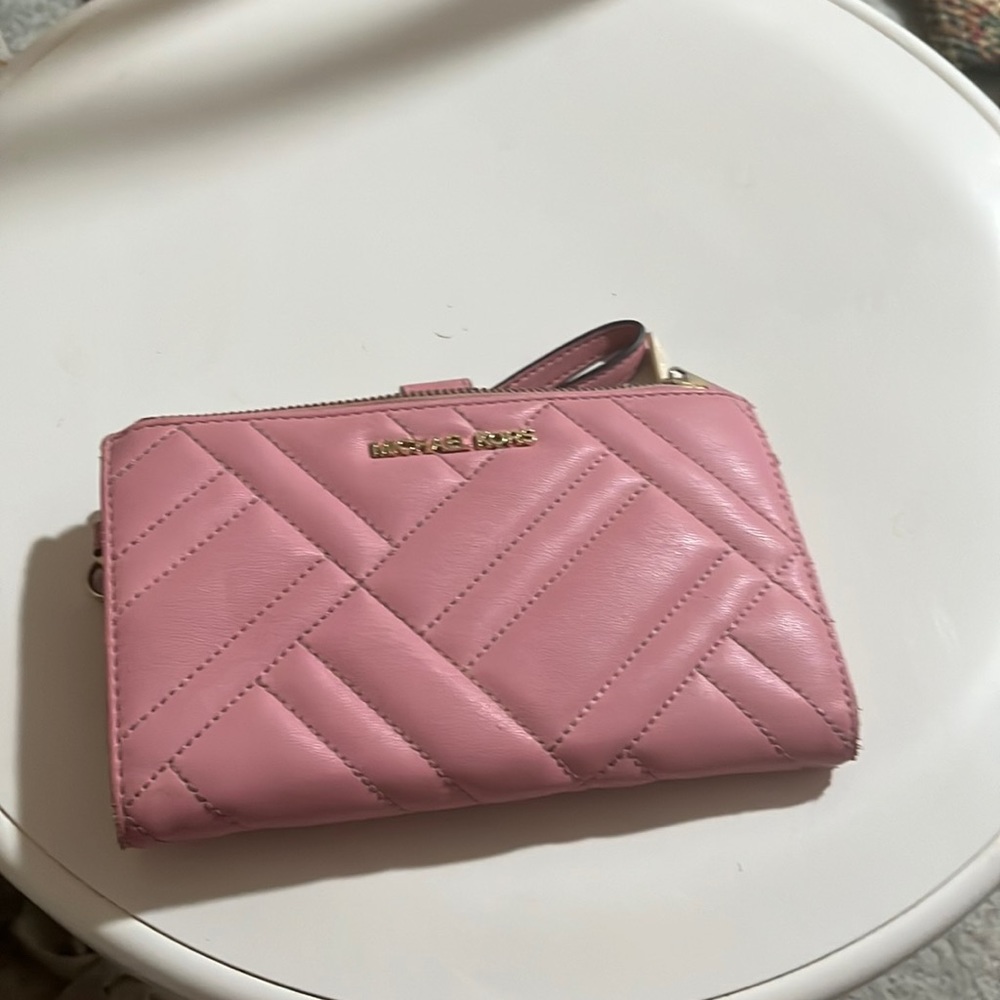 Pink Michael Kors Wristlet